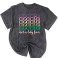 People Not a Big Fan Sarcastic Introvert Humor Mineral Wash Tshirts Mineral Black