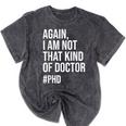 PHD Doctorate Phinished Doctoral Degree PHD Graduation Mineral Wash Tshirts Mineral Black