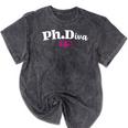 PhD Graduate PhD Female PhD Doctorate Graduation Phd Student Premium Tri-Blend Mineral Wash Tshirts Mineral Black