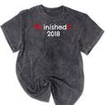 PhD Graduation PhinisheD Finished 2018 Tshirt Mineral Wash Tshirts Mineral Black