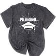 PhinisheD PhD Graduation Doctor Of Philosophy Mineral Wash Tshirts Mineral Black