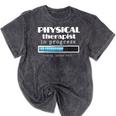 Physical Therapist Progress Graduation T-Shirt Mineral Wash Tshirts Mineral Black