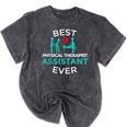 Physical Therapist Therapy Assistant PTA Graduation Mineral Wash Tshirts Mineral Black