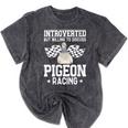Pigeon Racing Introvert Pigeon Breeder Homing Pigeon Mineral Wash Tshirts Mineral Black