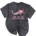 I Have Plans With My Axolotl Salamander Introvert Mineral Wash Tshirts Mineral Black