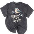 Please Chew Quieter Introvert Christmas Bird Lover Mineral Wash Tshirts Mineral Black Please Chew Quieter Introvert Christmas Bird Lover Mineral Wash Tshirts Mineral Black