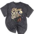 Please Chew Quieter Introverts Casual Everyday Mineral Wash Tshirts Mineral Black Please Chew Quieter Introverts Casual Everyday Mineral Wash Tshirts Mineral Black