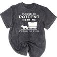 Please Patient I'm From The 1900s Boomer Meme Mineral Wash Tshirts Mineral Black
