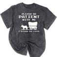 Please Patient I'm From The 1900s Boomer Meme Premium Mineral Wash Tshirts Mineral Black
