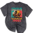 Please Be Patient I'm From The 1900s Dad Fathers Day Mineral Wash Tshirts Mineral Black