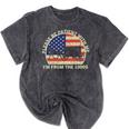 Please Be Patient With Me I'm From The 1900s Dad Vintage Premium Mineral Wash Tshirts Mineral Black