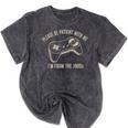 Please Be Patient With Me I'm From The 1900s Gamer Premium Tri-Blend Mineral Wash Tshirts Mineral Black