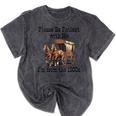 Please Be Patient With Me I'm From The 1900s Horse Wagon 90s Mineral Wash Tshirts Mineral Black