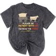 Please Be Patient With Me I'm From The 1900s Old Tee Premium Mineral Wash Tshirts Mineral Black