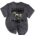 Please Patient I'm From The 1900s Quote Vintage Horse Mineral Wash Tshirts Mineral Black