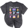 Please Be Patient With Me I'm From The 1900s Retro 90's Mineral Wash Tshirts Mineral Black