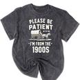 Please Be Patient I'm From The 1900s Retro Premium Tri-Blend Mineral Wash Tshirts Mineral Black