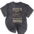 Please Be Patient With Me I'm From The 1900s Steam Train Premium Mineral Wash Tshirts Mineral Black