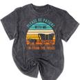 PLEASE BE PATIENT I'M FROM THE 1900s Vintage 1900s 90s Premium Tri-Blend Mineral Wash Tshirts Mineral Black