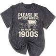 Please Be Patient I'm From The 1900s Vintage Old-Timer Mineral Wash Tshirts Mineral Black