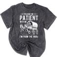 PLEASE BE PATIENT I'M FROM THE 1900s Vintage 1900s Retro Premium Mineral Wash Tshirts Mineral Black