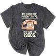 Please Be Patient With Me I'm From The 1900s Vintage Retro Premium Tri-Blend Mineral Wash Tshirts Mineral Black Please Be Patient With Me I'm From The 1900s Vintage Retro Premium Tri-Blend Mineral Wash Tshirts Mineral Black
