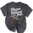 Please Be Patient I'm From The 1900s Vintage Tech Graphic Mineral Wash Tshirts Mineral Black