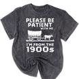 Please Be Patient With Me I'm From The 1900s Vintage Western Premium Mineral Wash Tshirts Mineral Black