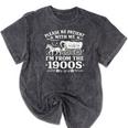Please Be Patient With Me I'm From The 1900s Women's Mineral Wash Tshirts Mineral Black