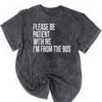 Please Be Patient With Me I’m From The 90s Kid Nostalgia Mineral Wash Tshirts Mineral Black