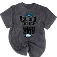 Police Officer National Week T-Shirt Graduation 2018 Mineral Wash Tshirts Mineral Black