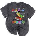Pre k Graduation 2025 Pre-k Kindergarten Graduate Dinosaur Premium Tri-Blend Mineral Wash Tshirts Mineral Black