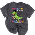 Pre k Graduation We Are Done Class 2023 Pre-k Dinosaur Boys Mineral Wash Tshirts Mineral Black