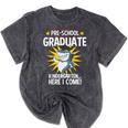 Pre K Graduation Shirts Shark Grad Toddler Mineral Wash Tshirts Mineral Black