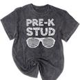 Pre-K Stud Shirt Boy Girl PreK Back To School Graduation Mineral Wash Tshirts Mineral Black