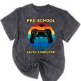Pre-School Level Complete Graduation Video Gamer Preschool T Mineral Wash Tshirts Mineral Black