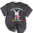 Preschool Graduate Kids T Shirt Pre-K Graduation Mineral Wash Tshirts Mineral Black