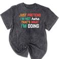 Pretend I Am Not Here That's What I'm Doing Introvert Mineral Wash Tshirts Mineral Black