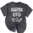 Property Of Student Loans College Graduation Shirt Mineral Wash Tshirts Mineral Black