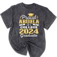 Proud Abuela Of 2024 College Graduate Family 24 Graduation Mineral Wash Tshirts Mineral Black