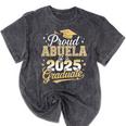 Proud Abuela Of a Class Of 2025 Graduate Senior Graduation Mineral Wash Tshirts Mineral Black