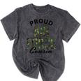 Proud Air Force Cousin Deployment Homecoming Graduation USAF Mineral Wash Tshirts Mineral Black