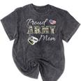 Proud Army Mom Army Graduation Military Mom T-Shirt Mineral Wash Tshirts Mineral Black