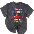 Proud Aunt Of 2023 Pre-K Graduate Senior Graduation Matching Mineral Wash Tshirts Mineral Black
