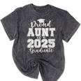 Proud Aunt Of a 2025 Graduate Grad Prom Senior Graduation Premium Tri-Blend Mineral Wash Tshirts Mineral Black