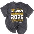 Proud Aunt Of A Class Of 2026 Graduate Senior Graduation 26 Mineral Wash Tshirts Mineral Black
