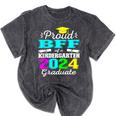 Proud Bff Of Kindergarten Graduate 2024 Graduation Bff Mineral Wash Tshirts Mineral Black