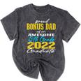 Proud Bonus Dad Of 5th Grade Graduate 2022 Family Graduation Mineral Wash Tshirts Mineral Black