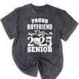 Proud Boyfriend Class Of 2025 Graduation Senior 2025 Golf Mineral Wash Tshirts Mineral Black