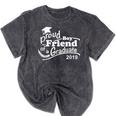Proud Boyfriend Of A Graduate 2019 Family Graduation Shirts Mineral Wash Tshirts Mineral Black